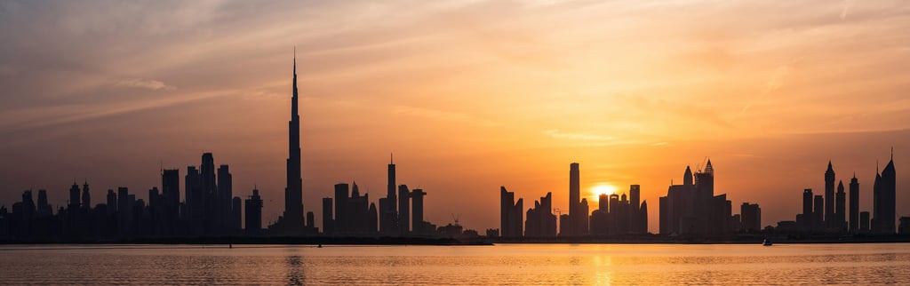 Sunset in Dubai
