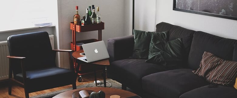 Bright living room with modern inventory