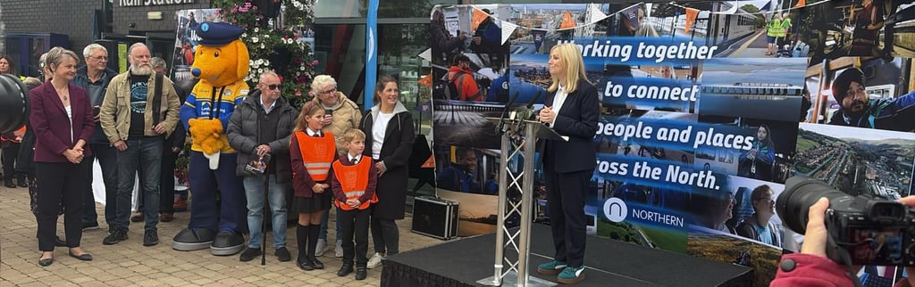 West Yorkshire Mayor Tracy Brabin on Castleford Platform - Rob Burrow event September 2025.