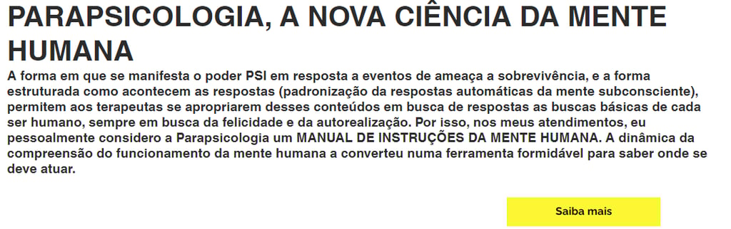imagem "parapsicologia a nova ciencia da mente humana"