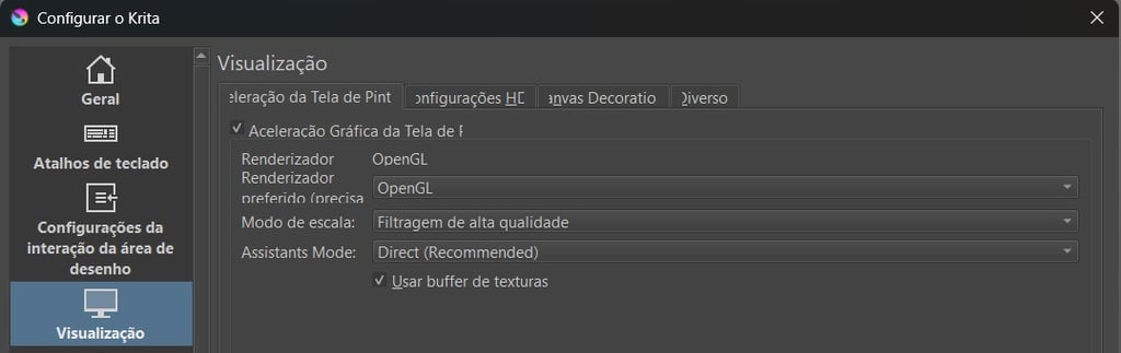 Como tirar o lag do Krita