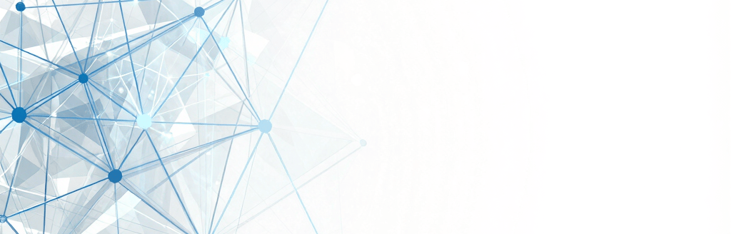 A glowing network of lines and nodes representing digital connectivity, cloud technology, and data exchange.