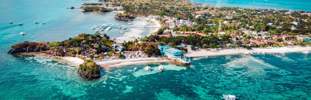 Malapascua overhead view
