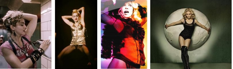 Images of pop Icon Madonna