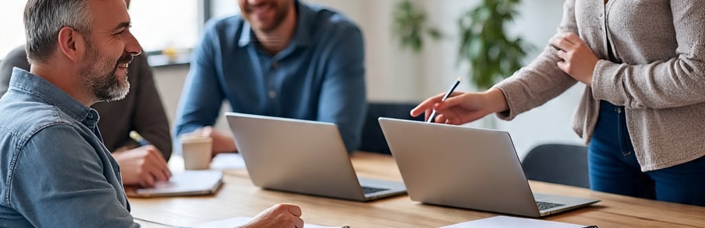 ara digital marketing agency team with client in hyderabad