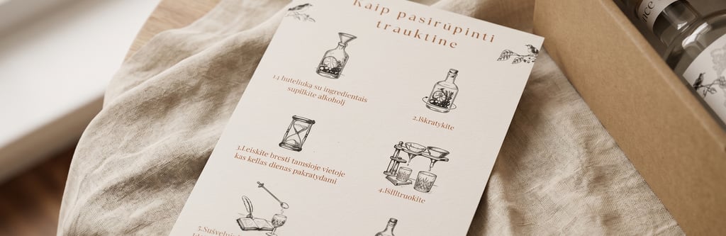 Trauktinės gaminimo instrukcija ONCE rinkinyje