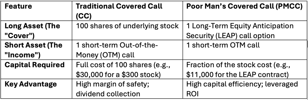 Poor Man’s Covered Call (PMCC)