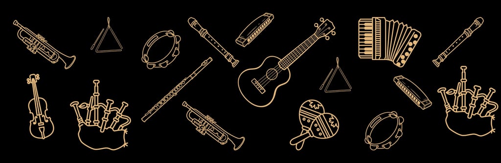 instruments de musique pour chants scouts