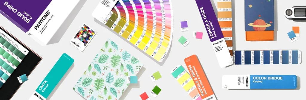 pantone solid coated color swatches