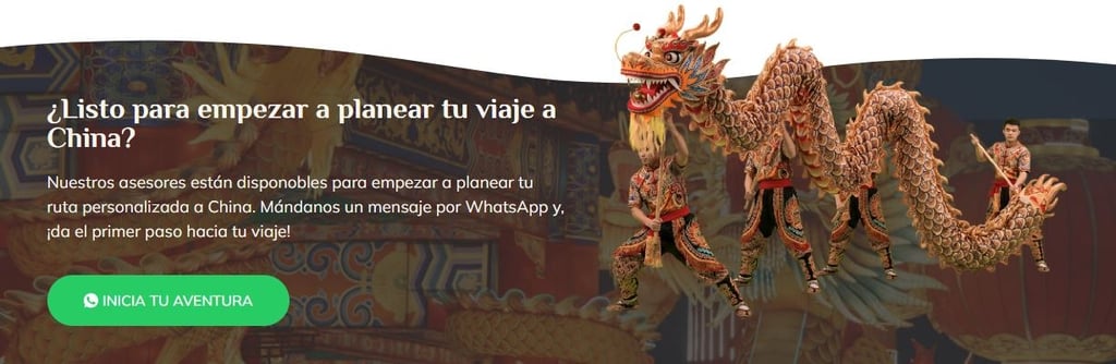 Traditional dragon dance performance for travel planning to China with contact information.