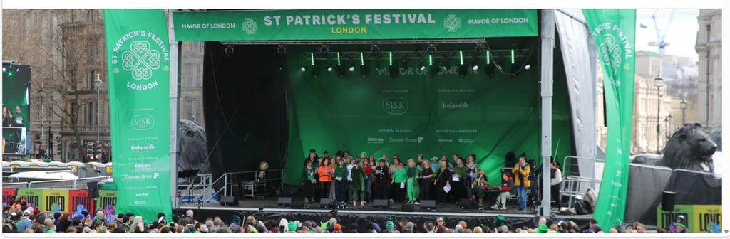 St Patrick's Day celebrations in London