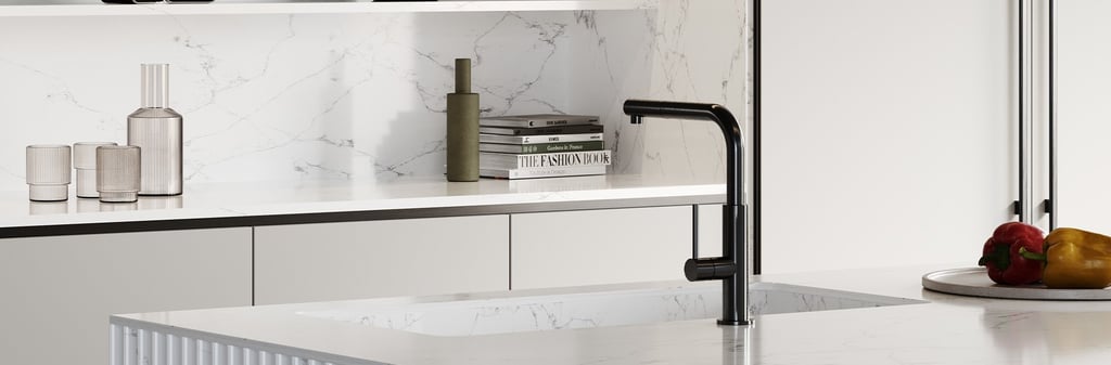 kitchen countertop in sintered stone material