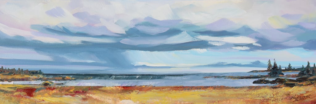 LEAVING SO SOON Painting by Sharon Wadsworth-Smith