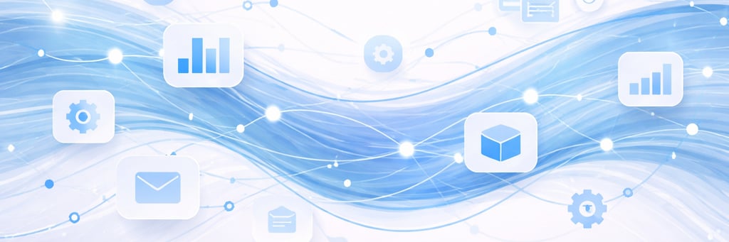 Abstract visualization of a structured data system representing how credit information flows through