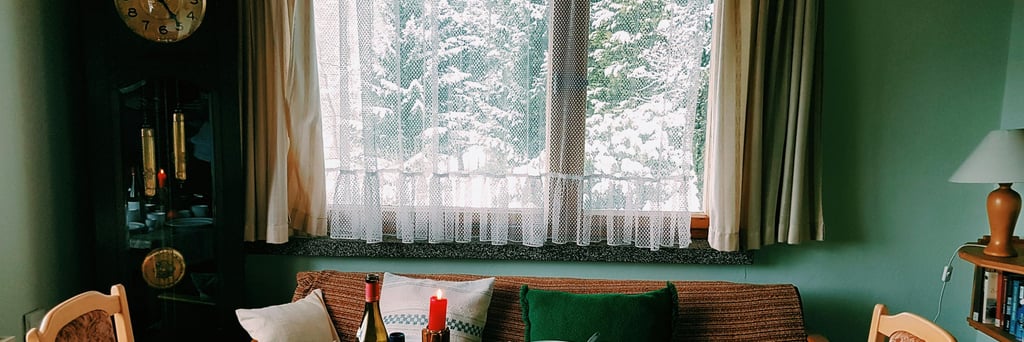 a table setting with a table setting for a family