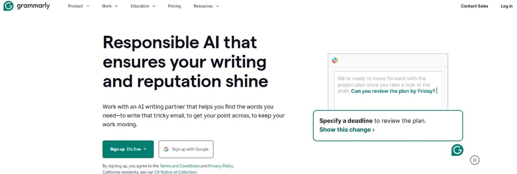 Grammarly’s free version