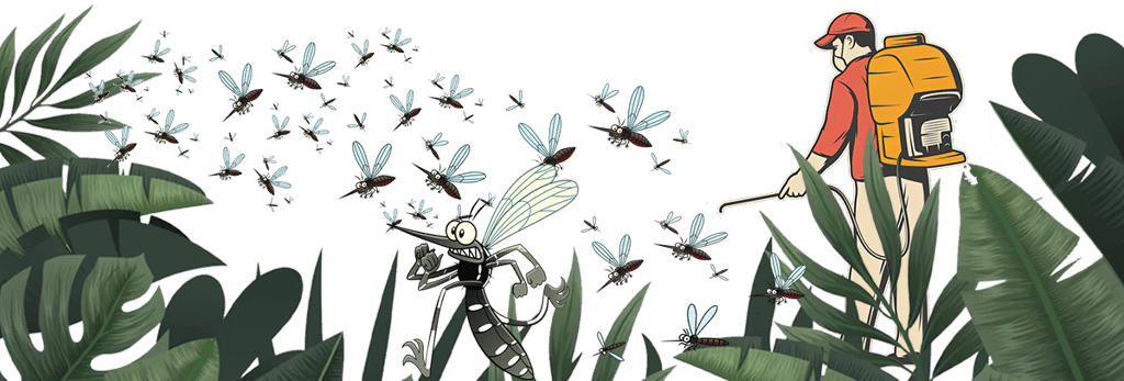 tiger mosquito expert in action in Saint-Laurent-du-Var