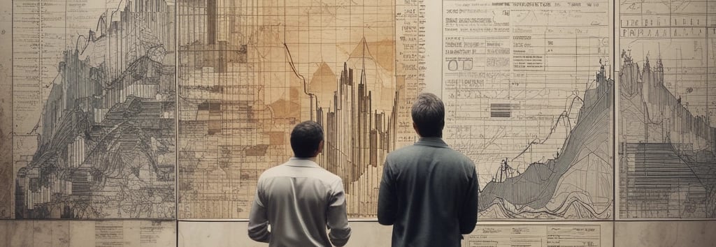 white and black abstract painting