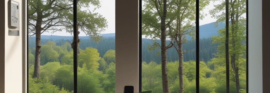 A futuristic digital display featuring various popular web browser icons. The icons are arranged in a semi-circle on a vibrant, abstract background with a keyboard surface below them. The text 'Chat GPT' is displayed above the icons.