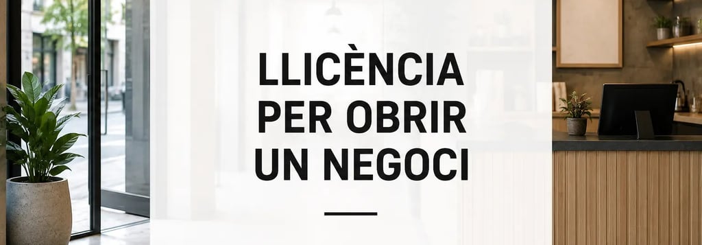llicència per obrir un negoci tràmits llicència obertura