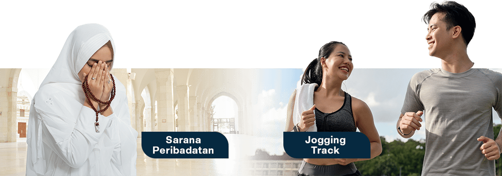 Fasilitas Sarana Ibadah dan Jogging Track The Serenity Resort Residence