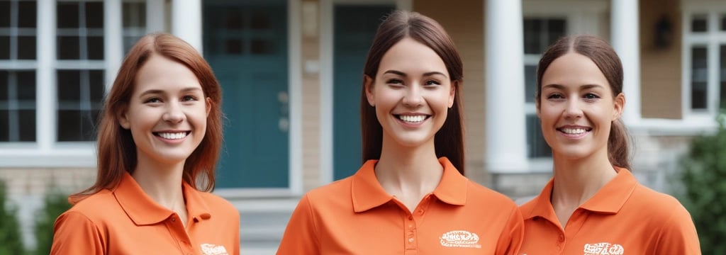 Bright, freshly cleaned living room with sunlight streaming through windows.