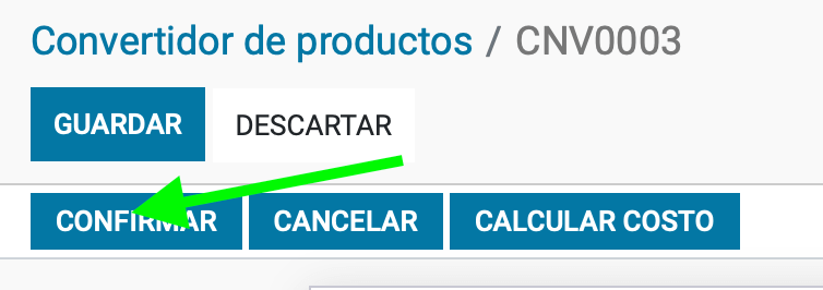 botón de confirmar