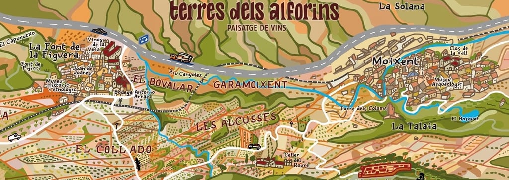 Terres dels Alforins, paisatge de vins, Valencia