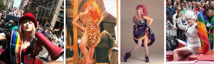 Images of icon and legend Cyndi Lauper