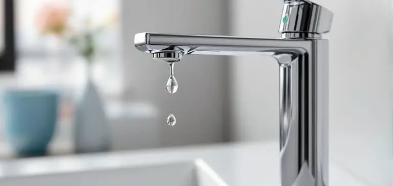 Fuite d’eau sur robinet mitigeur dans une cuisine à Belfort