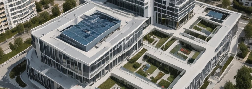 A large residential complex under construction with cranes and scaffolding.