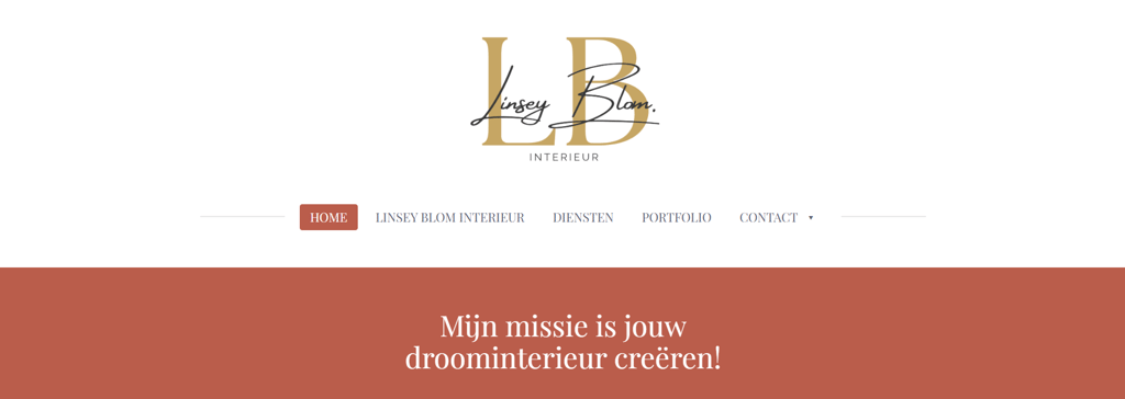 De Home-pagina van Linsey Blom Interieur