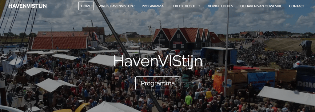 De Home-pagina van het HavenVIStijn