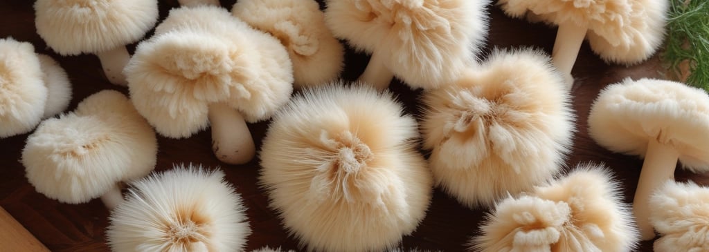 a group of mushrooms growing out of a tree