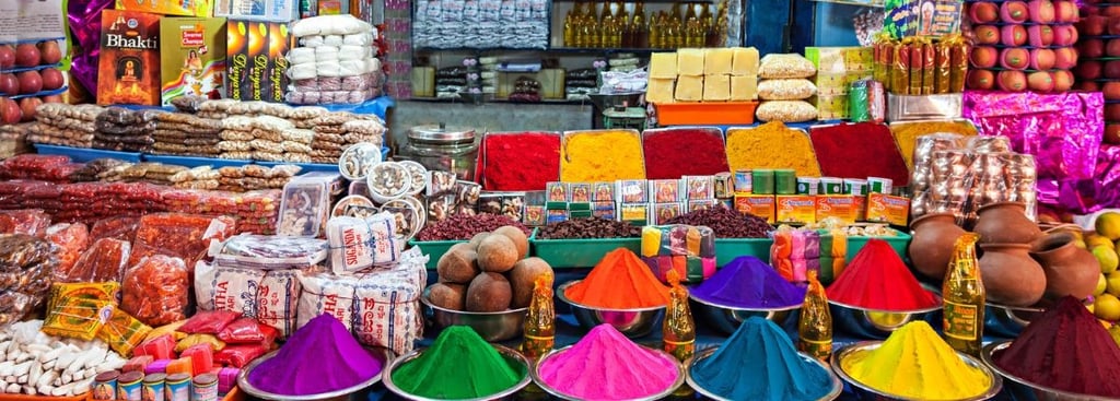 cores no mercado Crawford em Mumbai — o que fazer em Mumbai