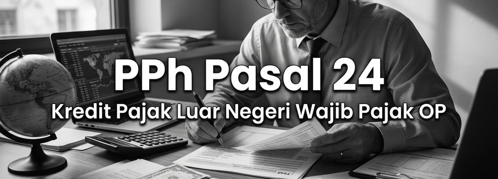 PPh Pasal 24 Perhitungan Kredit Pajak Luar Negeri Wajib Pajak Orang Pribadi (OP)