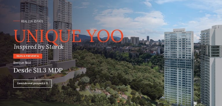 UNIQUE YOO isnpired by Starck Departamentos en Bosque Real