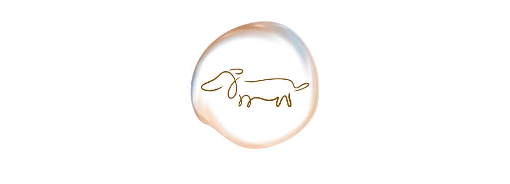 Letter seal with dachshund in middle