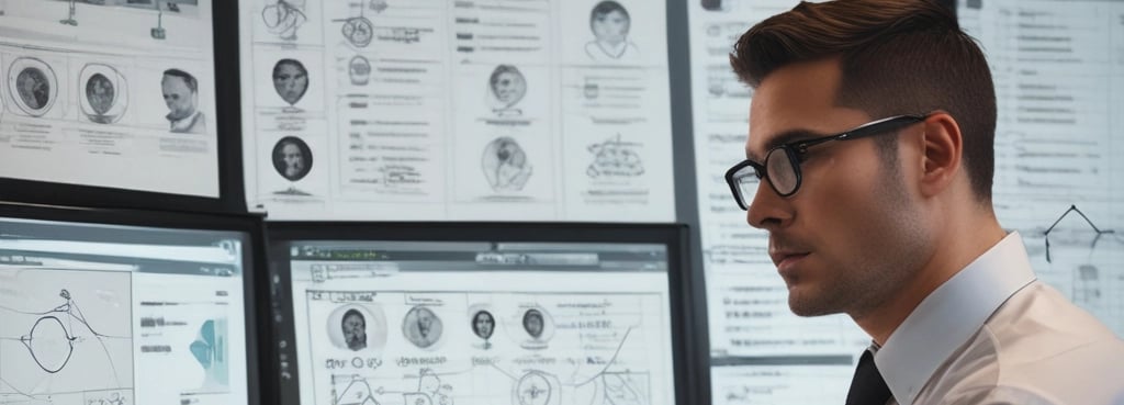 a man in a white shirt and tie dyes a tie. He is an anlyst in business intelligence.