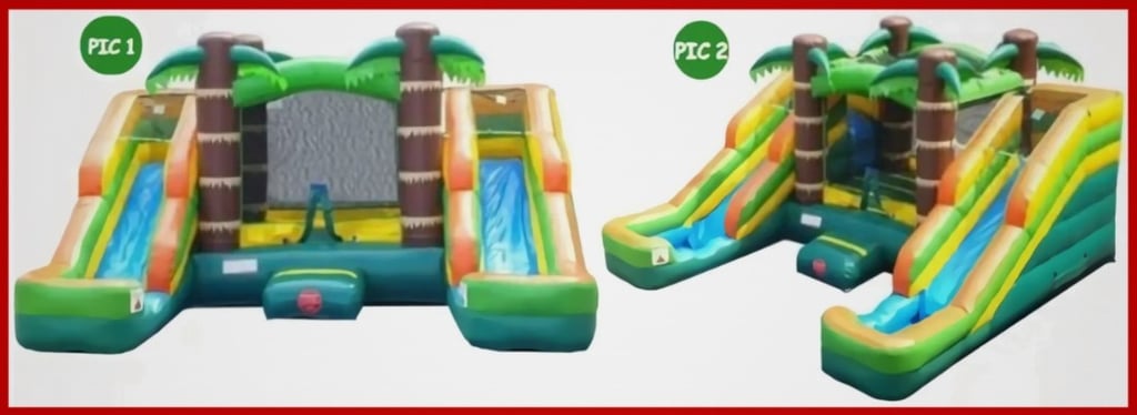 TROPICAL DOUBLE SLIDE COMBO WET OR DRY. Bookings 832-216-8423