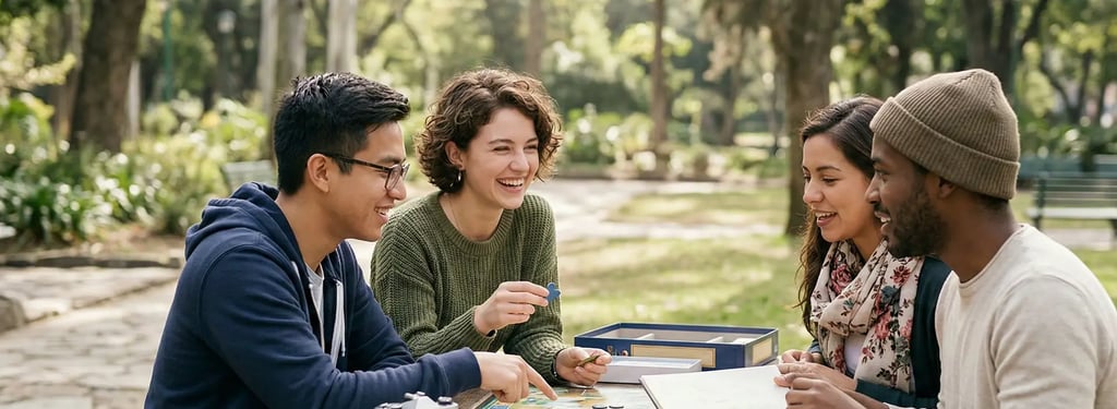 Jóvenes conociéndose para saber si son amigos o algo más