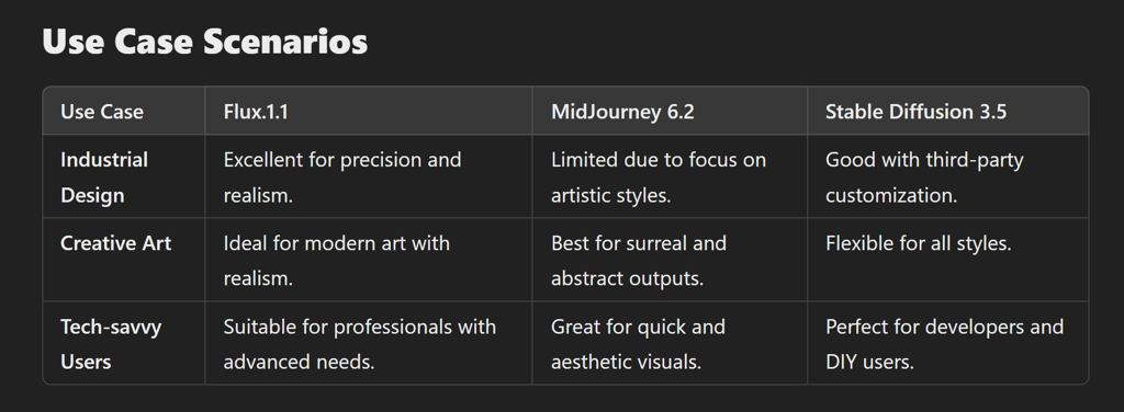 astering Generative AI: How Flux.1.1, MidJourney 6.2, and Stable Diffusion 3.5 Stack Up?!