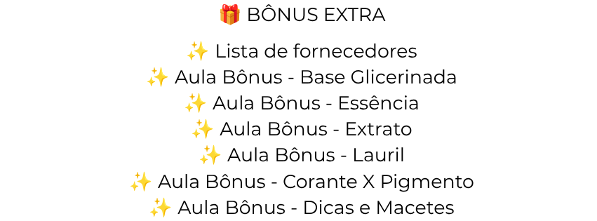 bonus extra curso sabonete cacho de uva