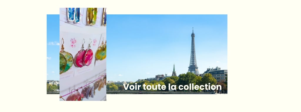 bijoux aquarelle art unique cadeau fabrication artisanale france paris