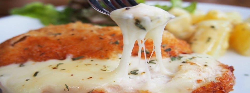 Melted Cheese on Chicken steak