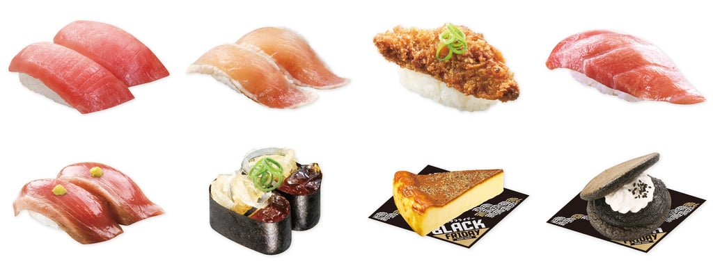 寿司数種と菓子2品が並んだ商品画像|堺市のグルメ情報ならサカイタイムズ