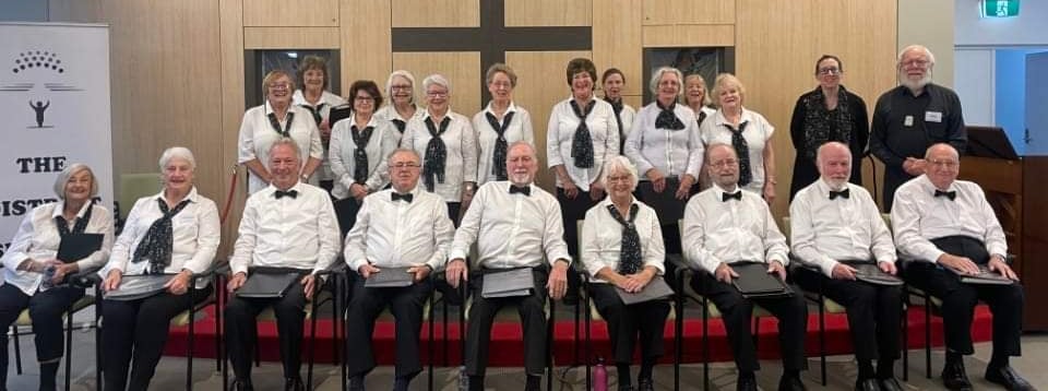 The District Singers performing at aged care facility