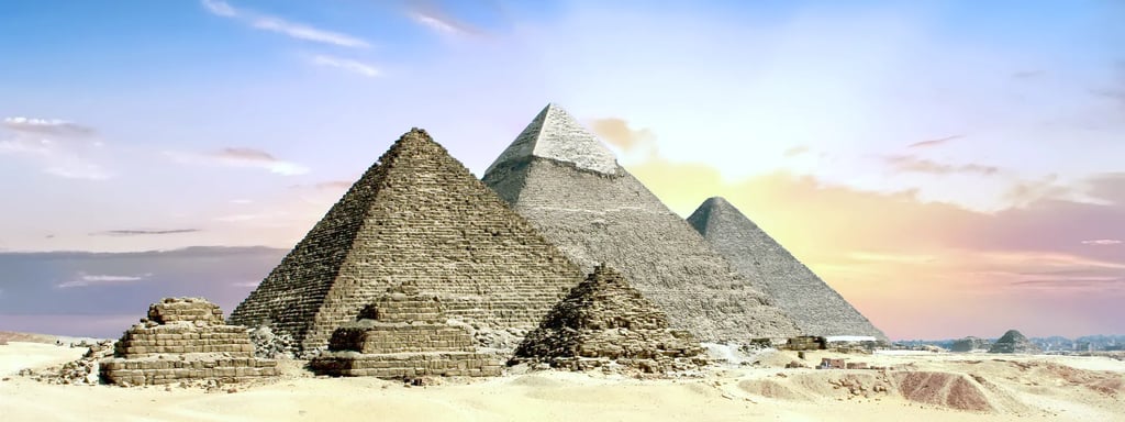 Les pyramides de Gizeh