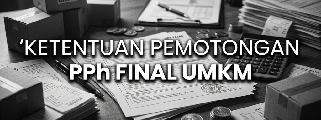 Ketentuan Pemotongan PPh Final UMKM