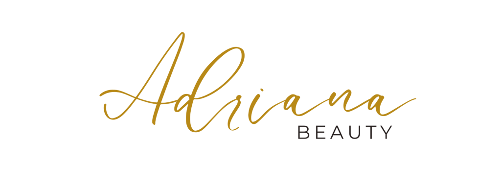 a woman with a black and gold logo on her face
